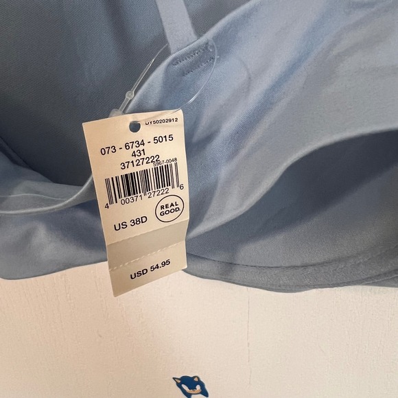 Aerie Demi Lightly Lined Bra Underwire‎ Adjustable Straps Blue Size 38D NWT - Picture 7 of 7